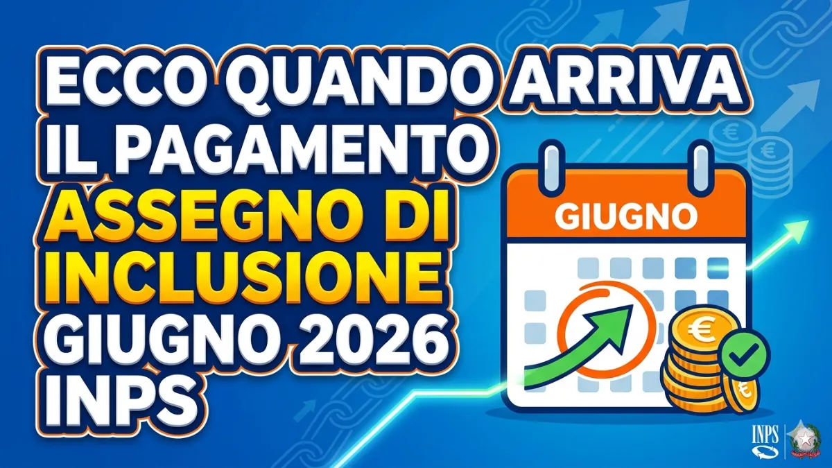 Ecco Quando arriva il Pagamento Assegno di Inclusione Giugno 2026 Inps